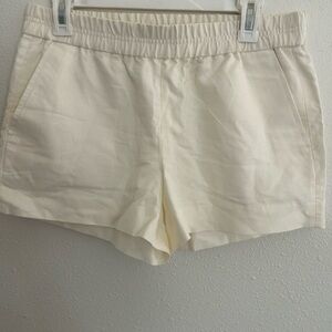 J. Crew Cream High Waist Shorts Lightweight Comfort